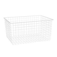 elfa Top Track System - Click In Deep Wire Basket for Gliding Frame - 605 x 430 x 285mm - White