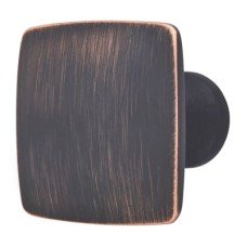 Hampstead Rayon Square Cabinet Knob - 35 x 35mm - Brushed Oil Rubbed Bronze Hampstead Rayon Square Cabinet Knob - 35 x 35mm - Brushed Oil Rubbed Bronze