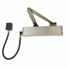 Exidor 9870 Electromagnetic Fire Door Closer - Power Size 4 - Satin Stainless Steel