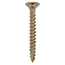 TIMCO Classic Pozi Countersunk Wood Screws - 3.0 x 25mm - Yellow Zinc - Pack of 200