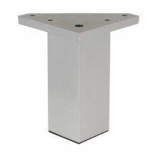 Square Cabinet Furniture Leg - 40 x 80mm - Silver