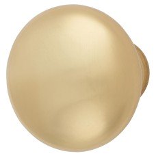 Alexander & Wilks Wade Round Cabinet Knob - 32mm Diameter - Polished Brass
