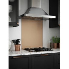 Self Adhesive Glass Kitchen Splashback - 750 x 600mm - Rose Gold
