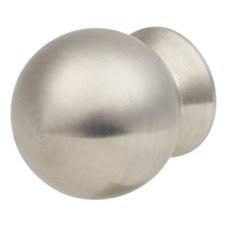 Exel Turned Ball Cabinet Knob - 30mm Diameter - Satin Stainless Steel
