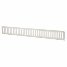 Exel Plain Slotted Vent - 600 x 76mm - 11590mm² Free Air Flow - Satin Stainless Steel