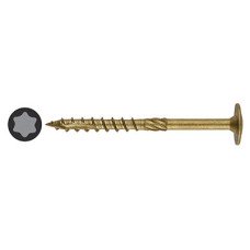 Reisser Timber Connector Torx Wafer Head Wood Screws - 8.0 x 360mm - Nano Bronze - Pack of 25