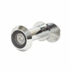 D&E Wide Angle 200° FD30 Door Viewer - Door Thickness 35-55mm - Polished Chrome
