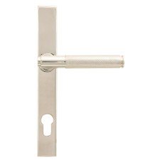 From The Anvil Brompton uPVC Slimline Knurled Multipoint Door Handle - 92mm c/c - Polished Nickel