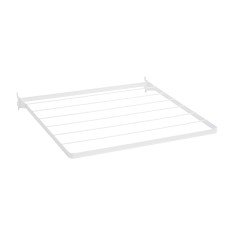 elfa Top Track System - Click In Folding Drying Rack - 640 x 603 x 25mm - White