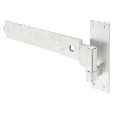 Heavy Duty Cranked Hook & Band Gate Hinge - 350 x 50mm - Galvanised - Pair