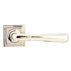From The Anvil Polished Nickel Door Handles on Square Rose - Newbury Range 
