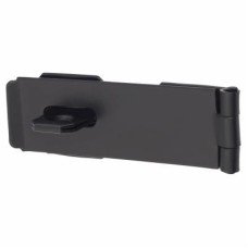 Light Duty Safety Hasp & Staple - 115mm Length - Black