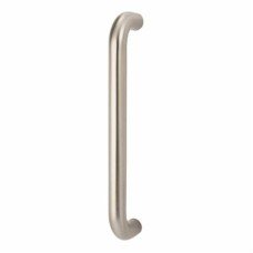 Exel 25mm D-Bar Door Pull Handle - Bolt Fix - 305mm Centres - Satin Stainless Steel