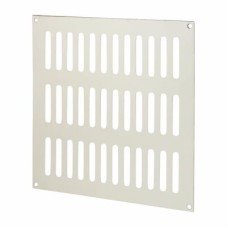 Exel Plain Slotted Vent - 229 x 229mm - 13500mm² Free Air Flow - Satin Aluminium