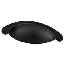 Exel Chest Drawer Cabinet Cup Handle - 64mm Centres - Matt Black