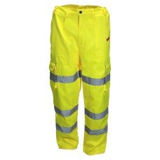 TIMCO Hi Visibility Exec Trousers - Yellow - Large