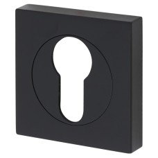 Serozzetta by Carlisle Brass Square Escutcheon - 50 x 50mm - Euro - Matt Black