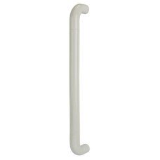 Hoppe AR602/600 Nylon D-Bar Door Pull Handle - Bolt Fix - 600mm c/c - Diamond White