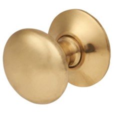 Exel Spun Round Cabinet Knob - 19mm Diameter - Polished Brass
