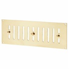 Hampstead Hit & Miss Vent - 242 x 89mm - Polished Brass