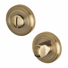 Exel Bathroom Turn & Release - 50mm Diameter - Antique Brass