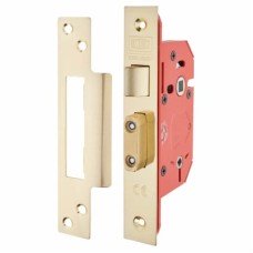 UNION 22WCS StrongBOLT Bathroom Lock - 81mm Case - 57mm Backset - Polished Brass