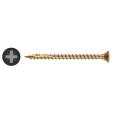 Reisser Cutter Pozi Countersunk Wood Screws - 4.0 x 30mm - Yellow Zinc - Pack of 200