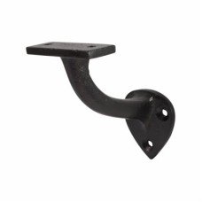 Olde Forge Handrail Bracket - 76mm Projection - Black Antique Iron