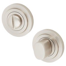 Burlington BUR81 by Frelan Bathroom Turn & Release with Stepped Rose - 53mm Diameter - Satin Nickel