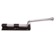 Monkey Tail Gate Bolt - Straight Handle - 450mm Length - Black Japanned