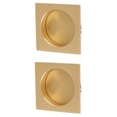Heritage Brass by M Marcus Square Flush Pull Handles - Satin Brass