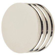 Frelan Hoxton Sturt Round Cabinet Knob - 40mm Diameter - Polished Nickel