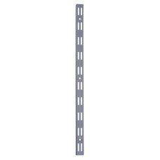 Exel Twin Slot Shelf Wall Upright - 500mm Length - Silver
