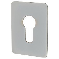 Jumbo Adhesive Fixing Escutcheon - 65.5 x 47.6mm - Euro - Polished Chrome