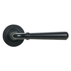 From The Anvil Matt Black Door Handles on Round Rose - Newbury Range From The Anvil Matt Black Door Handles on Round Rose - Newbury Range