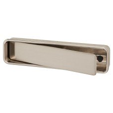 Exel Frome Rectangular Flush Cabinet Pull Handle - 99 x 24mm - Satin Nickel 