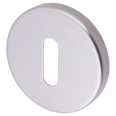 Urfic Escutcheon - 52mm Diameter - Keyhole - Satin Stainless Steel - Pair