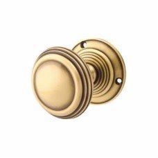 Heritage Brass by M Marcus Goodrich Mortice Door Knob - 69mm Rose Diameter - Antique Brass