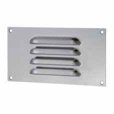 Exel Hooded Louvre Vent - 165 x 89mm - 1672mm² Free Air Flow - Satin Chrome