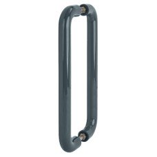 Hoppe AR602/600 Nylon D-Bar Door Pull Handle - Back to Back - 600mm c/c - Anthracite Grey