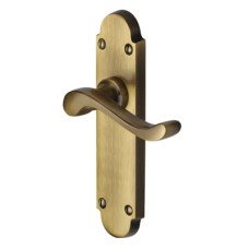 Heritage Brass by M Marcus Antique Brass Scroll Latch Door Handle - Savoy Range - 171 x 42mm Heritage Brass by M Marcus Antique Brass Scroll Latch Door Handle - Savoy Range - 171 x 42mm