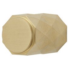 Alexander & Wilks Diamond Cut Cylinder Cabinet Knob - 20mm Diameter - PVD Satin Brass