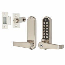 Borg BL5701 Easicode Pro Code Push Button Code Lock and Tubular Latch - Stainless Steel