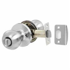 Exel Bala Hotel Mortice Door Knobset - Bathroom - 65mm Rose Diameter - Satin Chrome