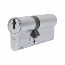 ERA 1 Star 6 Pin Kitemarked 90mm Euro Double Cylinder - 35 + 55mm - Satin Chrome - Keyed to Differ