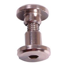 Hex Headed Bolt-Through Fixing - 12-13mm Panels - Satin Stainless Steel - Pack of 10