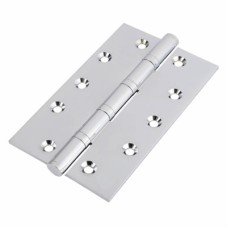 Performance Ball Bearing Butt Door Hinge - 127 x 89 x 4mm - Polished Chrome - Pair