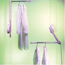 Exel Flexi Lift Single Pull Down Wardrobe Rail Lift - 500-600mm - Max 12kg - Right Hand - Grey