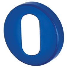 Hoppe AR600/28 Nylon Escutcheon - 52mm Diameter - Oval - Cobalt Blue - Pair