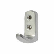 Exel Heavy Duty Single Coat Hook - 45 x 43mm - Satin Chrome Exel Heavy Duty Single Coat Hook - 45 x 43mm - Satin Chrome